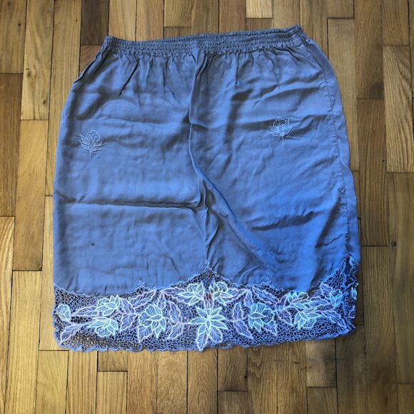 Orchid Cut Out Gray Beach Summer Skirt Size Large - Picture 1 of 4